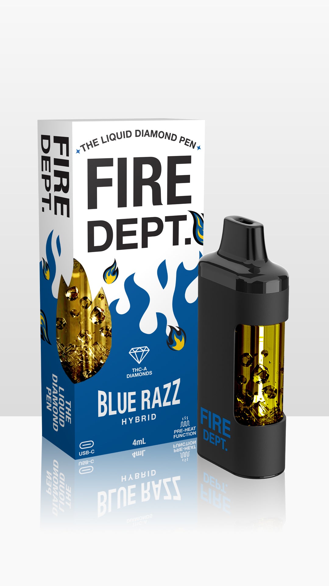 Fire Dept. Blue Razz Disposable Vape