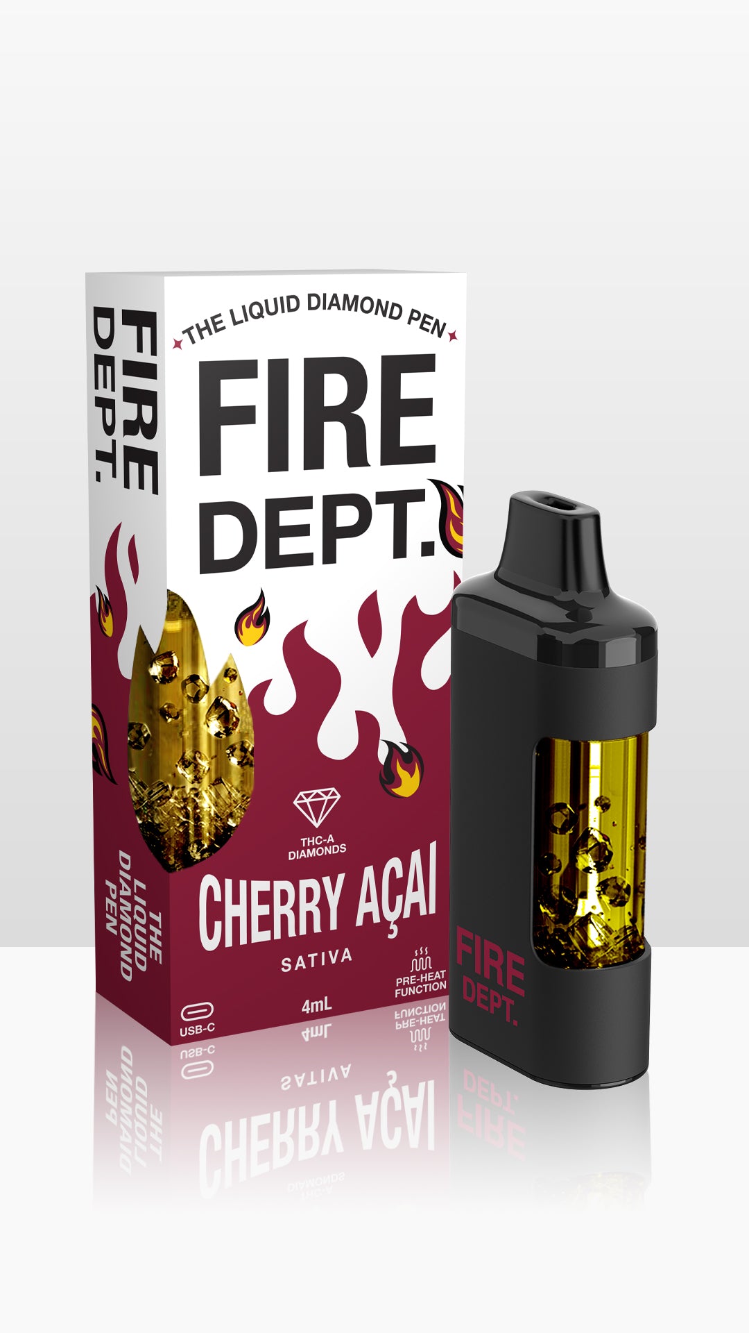 Fire Dept. Cherry Acai Disposable Vape