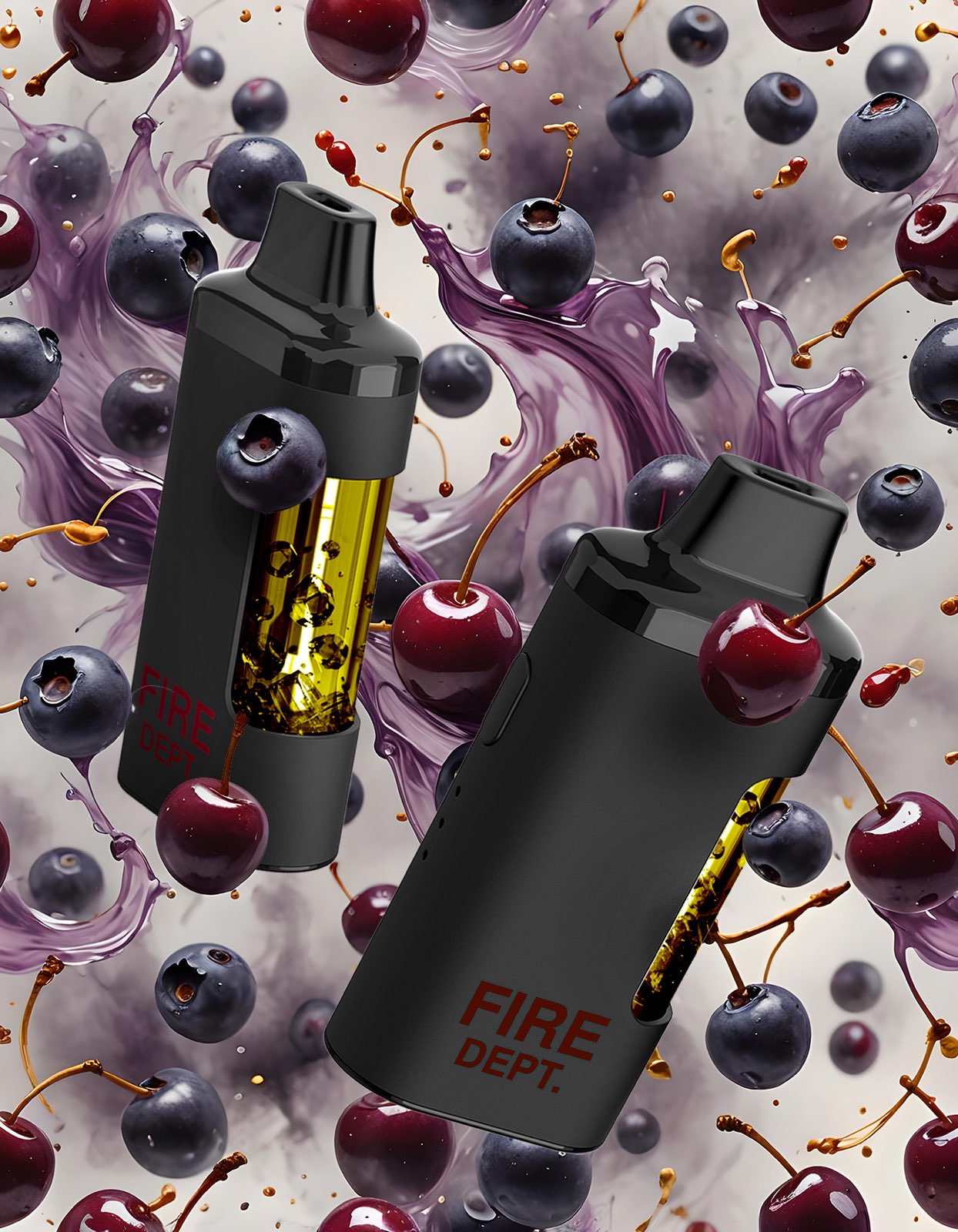 Fire Dept. Cherry Acai Disposable Vape